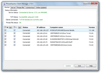 Phrase Express Network Edition screenshot