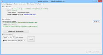 PhraseExpress SQL Client Manager screenshot 2