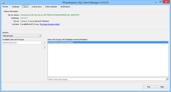 PhraseExpress SQL Client Manager screenshot 3