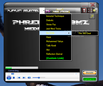 Phree Streemz Media Player screenshot