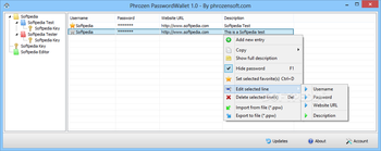 Phrozen PasswordWallet screenshot
