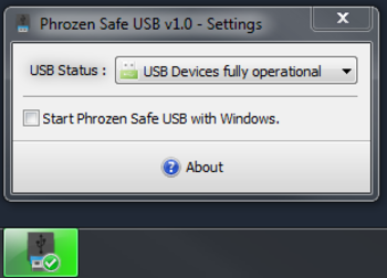 Phrozen Safe USB screenshot