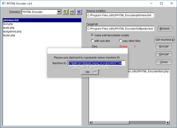 PHTML Encoder screenshot 2