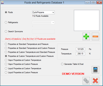 PhysPro Fluid Properties screenshot 2