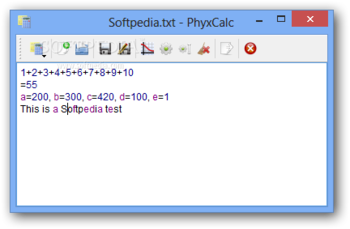 PhyxCalc screenshot