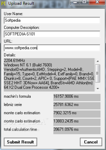 Pi Calculation Speed Test screenshot 2