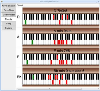 Piano Harmony MIDI Studio Pro screenshot