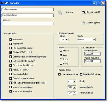 Pianosoft Free MP3 Converter screenshot