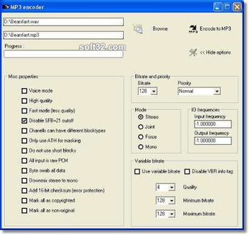 Pianosoft Free MP3 Converter screenshot 2