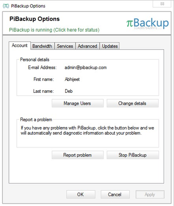 PiBackup screenshot