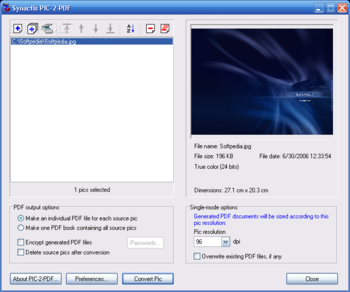 PIC-2-PDF screenshot