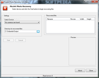PicaJet Photo Recovery screenshot