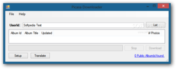 Picasa Downloader screenshot