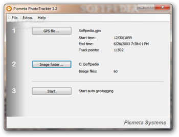 Picmeta PhotoTracker screenshot