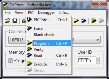 PicProm (formerly PIC-16Fxxx-Programmer) screenshot 3