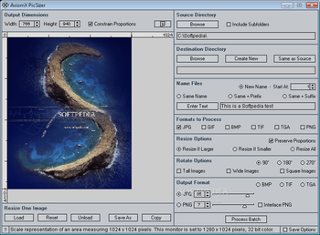 PicSizer screenshot