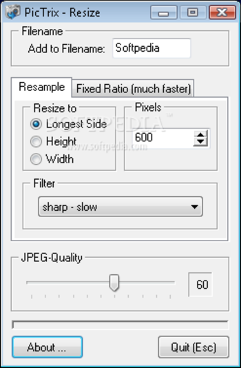 PicTrix - Resize screenshot