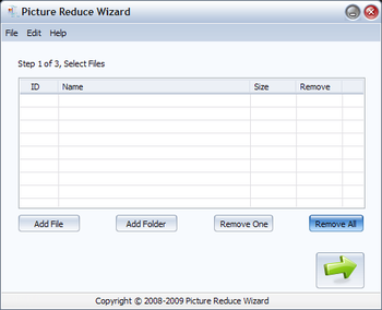 Picture Reduce Wizard screenshot