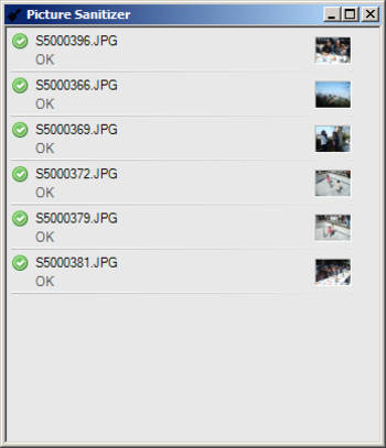 Picture Sanitizer screenshot