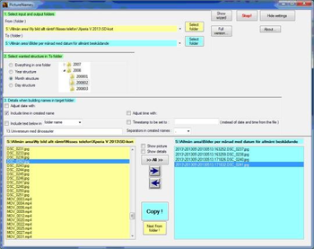 PictureNames screenshot