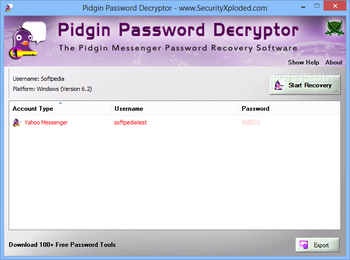 PidginPasswordDecryptor screenshot