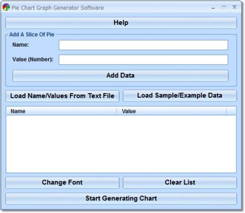 Pie Chart Graph Generator Software screenshot