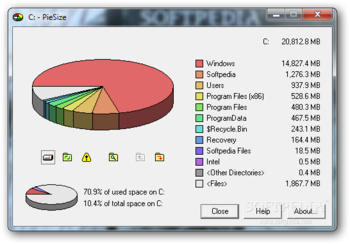 PieSize screenshot