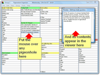 Pigeonhole Organizer screenshot