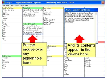 Pigeonhole Portable Organizer screenshot