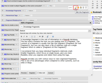 Piggydb screenshot 3