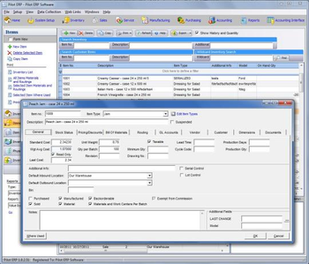 Pilot ERP screenshot