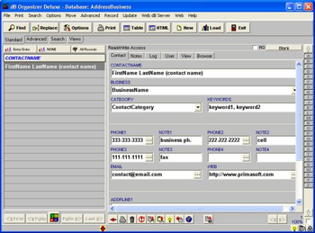 PIM Organizer Deluxe screenshot