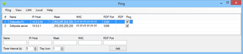 Ping screenshot