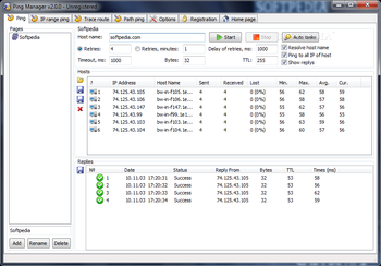 Ping Manager screenshot