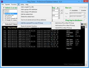 Ping Tester - Professional Database Edition screenshot 4
