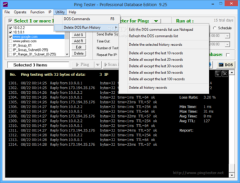 Ping Tester - Professional Database Edition screenshot 5