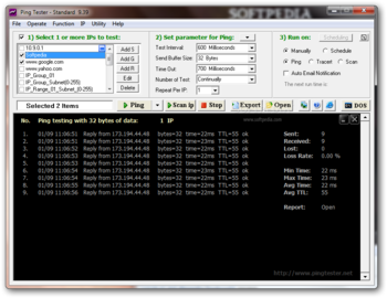 Ping Tester - Standard screenshot