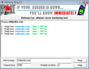 Ping screenshot
