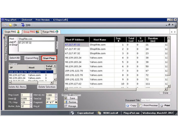 Ping-xPert screenshot