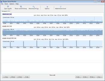 Pingear Server Monitor screenshot