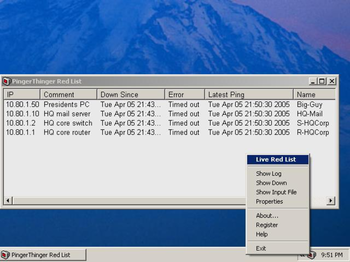 PingerThinger screenshot 2