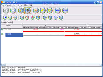 Pingotron screenshot
