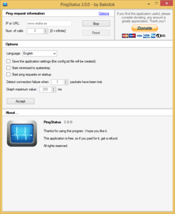 PingStatus screenshot
