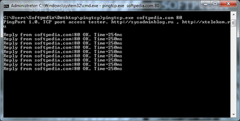 PingTCP screenshot