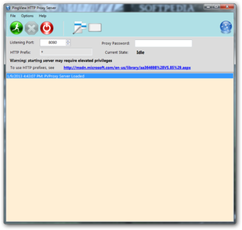 PingView HTTP Proxy Server screenshot