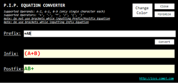 P.I.P. Equation Converter screenshot 2