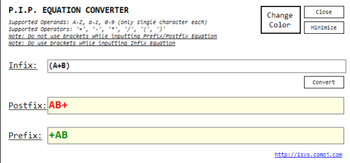 P.I.P. Equation Converter screenshot 3