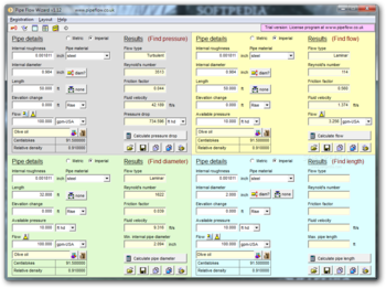 Pipe Flow Wizard screenshot