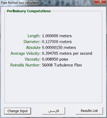 Pipe Pressure Loss Calculator screenshot 2