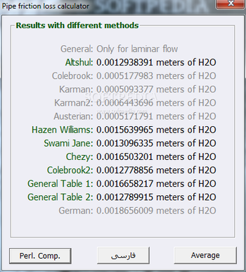 Pipe Pressure Loss Calculator screenshot 3